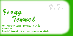virag temmel business card